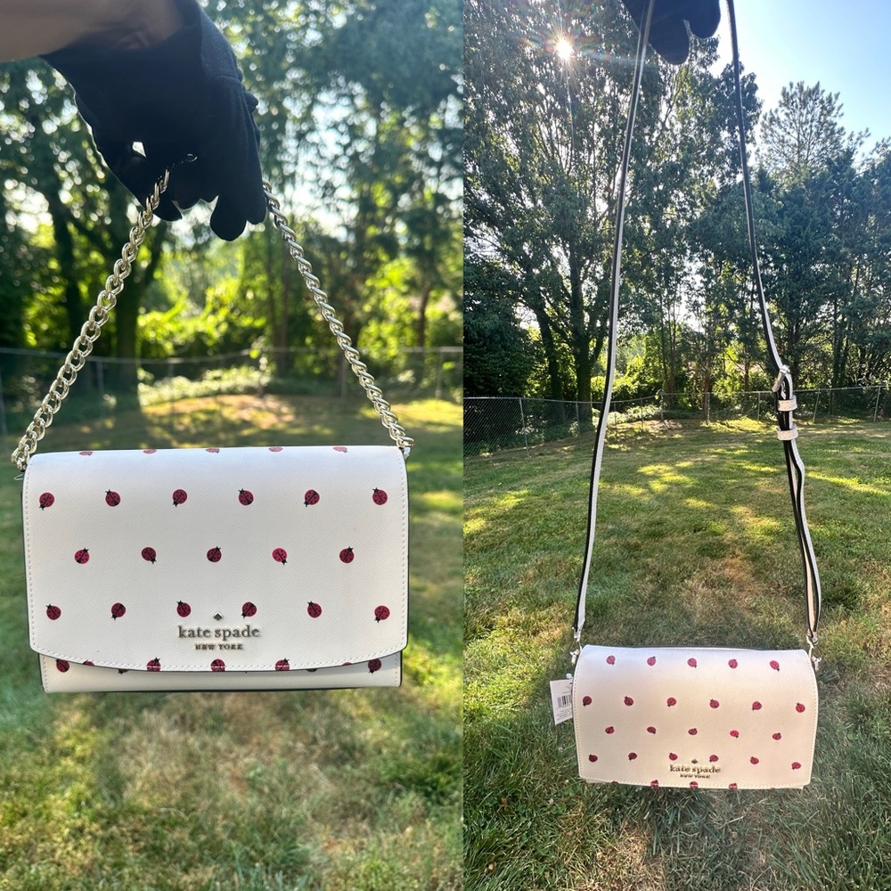 Kate Spade NWT Lady Bug Convertible Bag Purse with 2 straps and dust bag R$349 - Picture 9 of 11